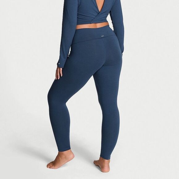 Victoria’s Secret Pink Cotton Foldover Legging M Green NWT in packaging‎ - Picture 2 of 6